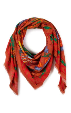 FoulardMagic India Terracotta -WeirdFish Clothing Shop magic india 2