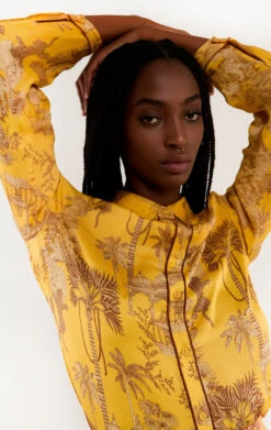 ChemiseMani Ocre -WeirdFish Clothing Shop mani 16