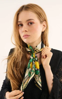 Mini FoulardSicily Noir -WeirdFish Clothing Shop sicily 21