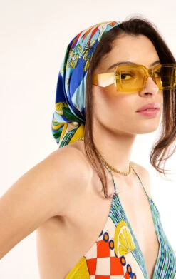 Foulard MediumSicily Bleu -WeirdFish Clothing Shop sicily 30