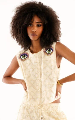 GiletSimeon Blanc -WeirdFish Clothing Shop simeon 12