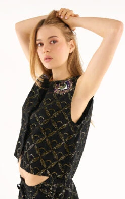 GiletSimeon Noir -WeirdFish Clothing Shop simeon 2