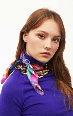 Mini FoulardStripes Bleu