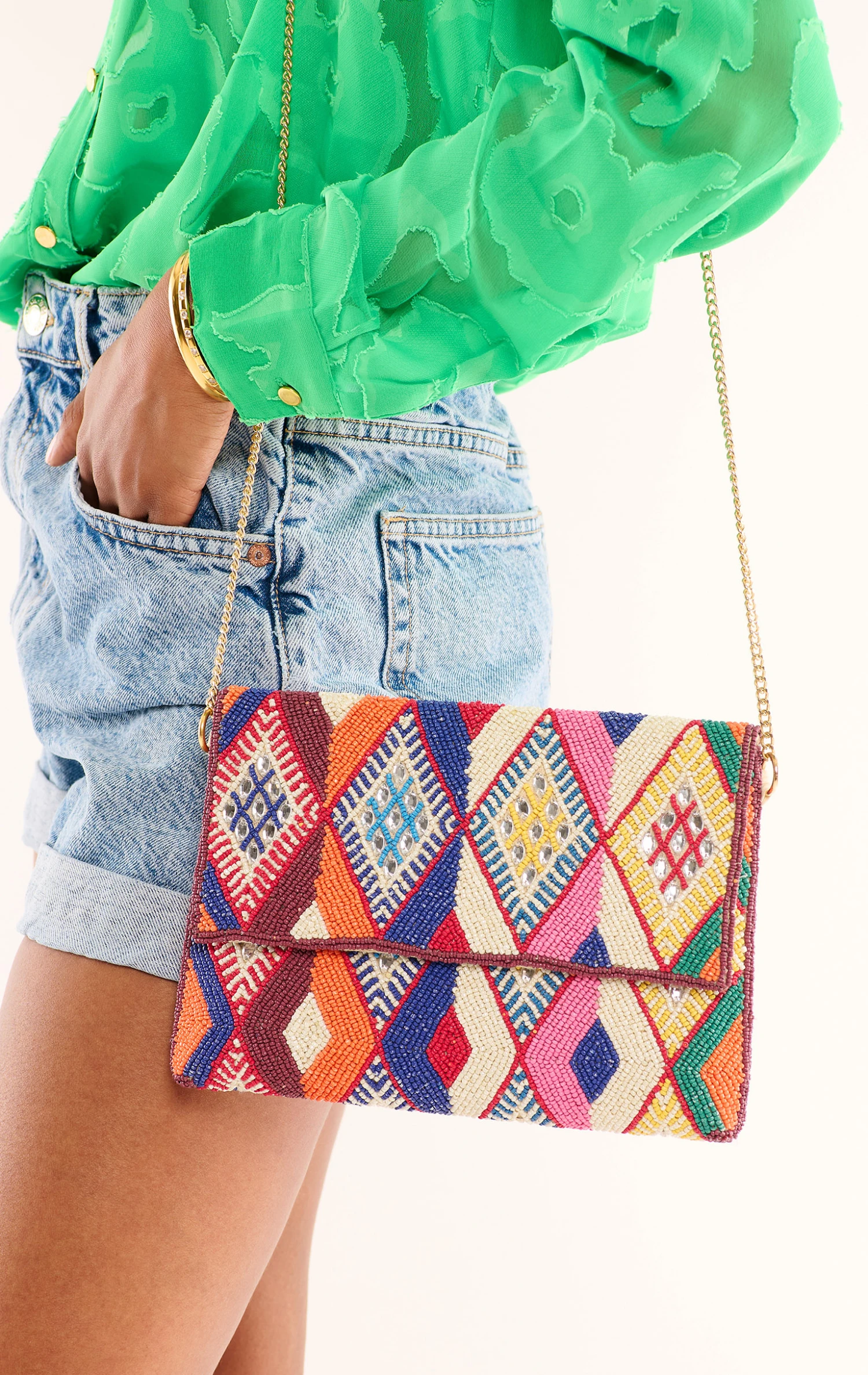 Sac PochetteTravis Multicolore 2 Sac PochetteTravis Multicolore - Image 2