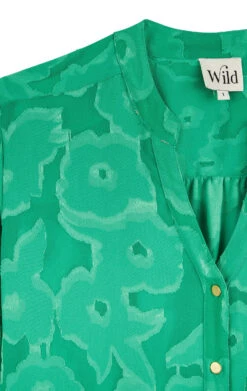 BlouseVirgil Vert -WeirdFish Clothing Shop virgil 3