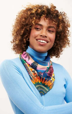 Mini FoulardZoulou Bleu